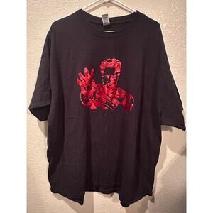 Marvel Avengers Disney Ironman Red Foil Silhouette Tee 3XL